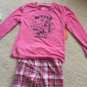 Wonder Nation Girl’s Winter PJ Set Size XL (14/16)